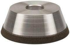 Made in USA - 5" Diam, 1-1/4" Hole Size, 1-3/4" Overall Thickness, 100 Grit, Type 11 Tool & Cutter Grinding Wheel - Fine Grade, Diamond - Best Tool & Supply