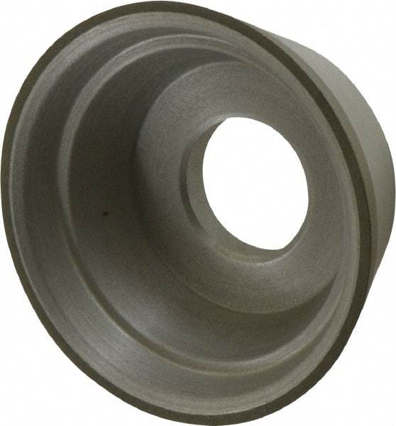 Made in USA - 3-3/4" Diam, 1-1/4" Hole Size, 1-1/2" Overall Thickness, 100 Grit, Type 11 Tool & Cutter Grinding Wheel - Fine Grade, Diamond - Best Tool & Supply