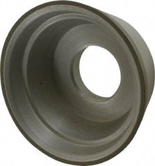 Made in USA - 3-3/4" Diam, 1-1/4" Hole Size, 1-1/2" Overall Thickness, 100 Grit, Type 11 Tool & Cutter Grinding Wheel - Fine Grade, Diamond - Best Tool & Supply