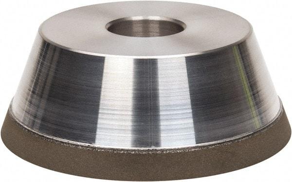 Made in USA - 5" Diam, 1-1/2" Hole Size, 1-3/4" Overall Thickness, 220 Grit, Type 11 Tool & Cutter Grinding Wheel - Very Fine Grade, Diamond - Best Tool & Supply