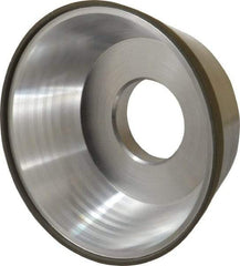 Made in USA - 3-3/4" Diam, 1-1/4" Hole Size, 1-1/2" Overall Thickness, 150 Grit, Type 11 Tool & Cutter Grinding Wheel - Very Fine Grade, CBN - Best Tool & Supply