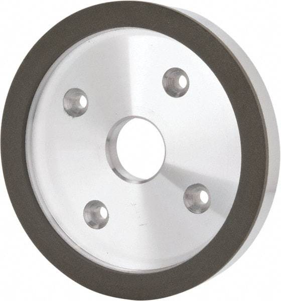 Made in USA - 6" Diam, 1-1/4" Hole Size, 3/4" Overall Thickness, 220 Grit, Type 6 Tool & Cutter Grinding Wheel - Very Fine Grade, Diamond - Best Tool & Supply