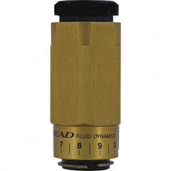 Mead - 1/4" NPTF Threaded Flow Control Valve - 0 to 250 psi & Aluminum Material - Best Tool & Supply