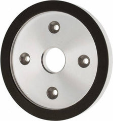 Made in USA - 6" Diam, 1-1/4" Hole Size, 3/4" Overall Thickness, 220 Grit, Type 6 Tool & Cutter Grinding Wheel - Very Fine Grade, Diamond - Best Tool & Supply