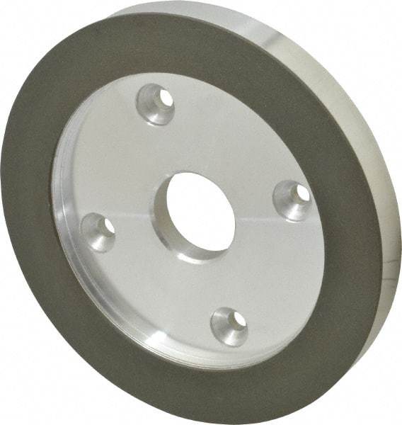 Made in USA - 6" Diam, 1-1/4" Hole Size, 3/4" Overall Thickness, 220 Grit, Type 6 Tool & Cutter Grinding Wheel - Very Fine Grade, Diamond - Best Tool & Supply