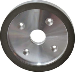 Made in USA - 6" Diam, 1-1/4" Hole Size, 3/4" Overall Thickness, 220 Grit, Type 6 Tool & Cutter Grinding Wheel - Very Fine Grade, Diamond - Best Tool & Supply