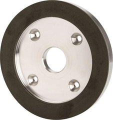 Made in USA - 6" Diam, 1-1/4" Hole Size, 3/4" Overall Thickness, 220 Grit, Type 6 Tool & Cutter Grinding Wheel - Very Fine Grade, Diamond - Best Tool & Supply