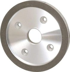 Made in USA - 6" Diam, 1-1/4" Hole Size, 3/4" Overall Thickness, 100 Grit, Type 6 Tool & Cutter Grinding Wheel - Fine Grade, Diamond - Best Tool & Supply