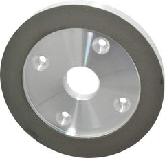 Made in USA - 6" Diam, 1-1/4" Hole Size, 3/4" Overall Thickness, 220 Grit, Type 6 Tool & Cutter Grinding Wheel - Very Fine Grade, Diamond - Best Tool & Supply