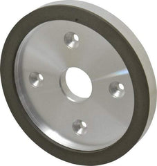 Made in USA - 6" Diam, 1-1/4" Hole Size, 3/4" Overall Thickness, 220 Grit, Type 6 Tool & Cutter Grinding Wheel - Very Fine Grade, Diamond - Best Tool & Supply