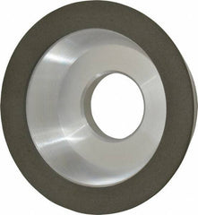 Made in USA - 4" Diam, 1-1/4" Hole Size, 1-1/4" Overall Thickness, 150 Grit, Type 11 Tool & Cutter Grinding Wheel - Very Fine Grade, Diamond - Best Tool & Supply