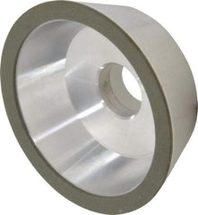 Made in USA - 5" Diam, 1-1/4" Hole Size, 1-3/4" Overall Thickness, 150 Grit, Type 11 Tool & Cutter Grinding Wheel - Very Fine Grade, Diamond - Best Tool & Supply