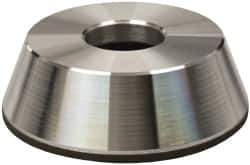 Made in USA - 4" Diam, 1-1/4" Hole Size, 1-1/4" Overall Thickness, 220 Grit, Type 11 Tool & Cutter Grinding Wheel - Very Fine Grade, Diamond - Best Tool & Supply