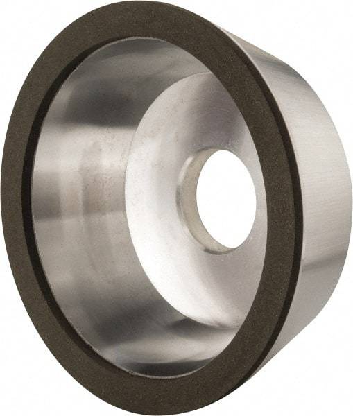 Made in USA - 5" Diam, 1-1/4" Hole Size, 1-3/4" Overall Thickness, 150 Grit, Type 11 Tool & Cutter Grinding Wheel - Very Fine Grade, Diamond - Best Tool & Supply