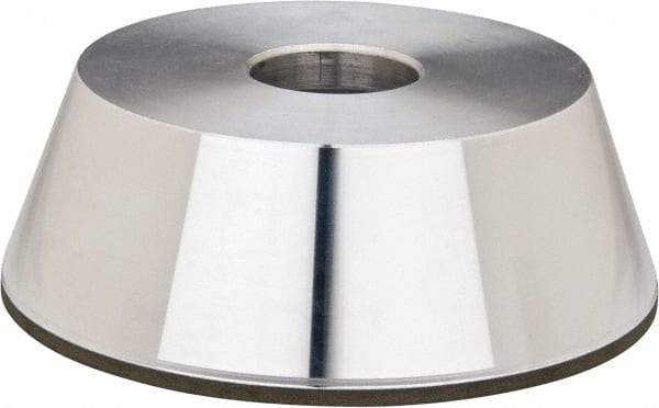 Made in USA - 5" Diam, 1-1/4" Hole Size, 1-3/4" Overall Thickness, 220 Grit, Type 11 Tool & Cutter Grinding Wheel - Very Fine Grade, Diamond - Best Tool & Supply