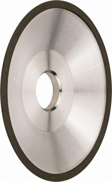 Made in USA - 6" Diam, 1-1/4" Hole Size, 1" Overall Thickness, 220 Grit, Type 12 Tool & Cutter Grinding Wheel - Very Fine Grade, Diamond - Best Tool & Supply