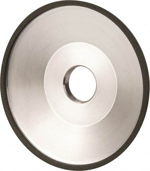 Made in USA - 6" Diam, 1-1/4" Hole Size, 1" Overall Thickness, 100 Grit, Type 12 Tool & Cutter Grinding Wheel - Fine Grade, Diamond - Best Tool & Supply