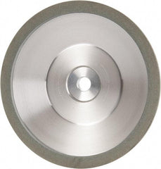 Made in USA - 6" Diam, 1-1/4" Hole Size, 1" Overall Thickness, 100 Grit, Type 12 Tool & Cutter Grinding Wheel - Fine Grade, Diamond - Best Tool & Supply