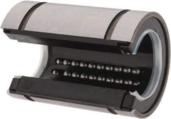 Thomson Industries - 20mm ID, Open Linear Bearing with Two Integral Wipers - 1.26" Overall Height, 32mm OD - Best Tool & Supply