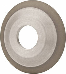 Made in USA - 4" Diam, 1-1/4" Hole Size, 1/2" Overall Thickness, 100 Grit, Type 12 Tool & Cutter Grinding Wheel - Fine Grade, Diamond - Best Tool & Supply