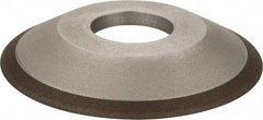 Made in USA - 4" Diam, 1-1/4" Hole Size, 1/2" Overall Thickness, 150 Grit, Type 12 Tool & Cutter Grinding Wheel - Very Fine Grade, Diamond - Best Tool & Supply