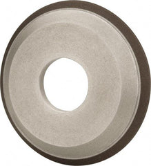 Made in USA - 4" Diam, 1-1/4" Hole Size, 1/2" Overall Thickness, 220 Grit, Type 12 Tool & Cutter Grinding Wheel - Very Fine Grade, Diamond - Best Tool & Supply