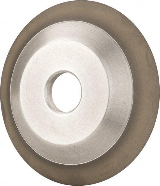 Made in USA - 6" Diam, 1-1/4" Hole Size, 3/4" Overall Thickness, 220 Grit, Type 12 Tool & Cutter Grinding Wheel - Very Fine Grade, Diamond - Best Tool & Supply