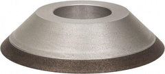 Made in USA - 3-1/2" Diam, 1-1/4" Hole Size, 3/4" Overall Thickness, 100 Grit, Type 15 Tool & Cutter Grinding Wheel - Fine Grade, Diamond - Best Tool & Supply