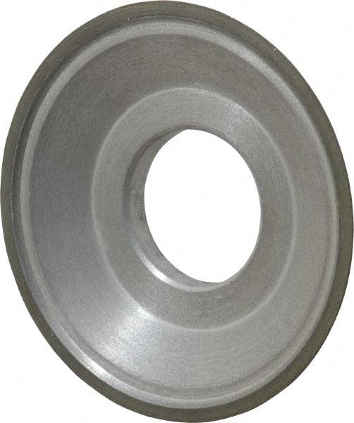 Made in USA - 3-1/2" Diam, 1-1/4" Hole Size, 3/4" Overall Thickness, 100 Grit, Type 15 Tool & Cutter Grinding Wheel - Fine Grade, Diamond - Best Tool & Supply