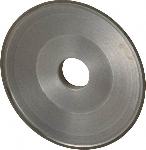 Made in USA - 6" Diam, 1-1/4" Hole Size, 3/4" Overall Thickness, 220 Grit, Type 15 Tool & Cutter Grinding Wheel - Very Fine Grade, Diamond - Best Tool & Supply