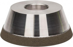 Made in USA - 3-3/4" Diam, 1-1/4" Hole Size, 1-1/2" Overall Thickness, 150 Grit, Type 11 Tool & Cutter Grinding Wheel - Very Fine Grade, CBN - Best Tool & Supply