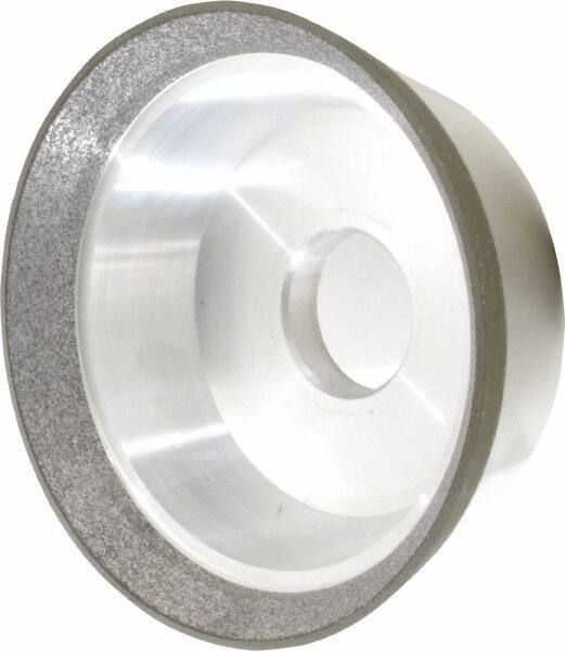 Made in USA - 5" Diam, 1-1/4" Hole Size, 1-3/4" Overall Thickness, 120 Grit, Type 11 Tool & Cutter Grinding Wheel - Fine Grade, CBN - Best Tool & Supply