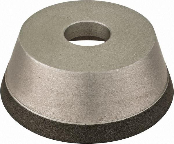 Made in USA - 5" Diam, 1-1/4" Hole Size, 1-3/4" Overall Thickness, 150 Grit, Type 11 Tool & Cutter Grinding Wheel - Very Fine Grade, CBN - Best Tool & Supply