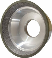 Made in USA - 3-3/4" Diam, 1-1/4" Hole Size, 1-1/2" Overall Thickness, 150 Grit, Type 11 Tool & Cutter Grinding Wheel - Very Fine Grade, CBN - Best Tool & Supply