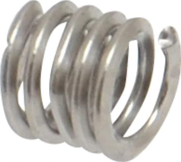 Heli-Coil - Single Insert, #6-32 UNC, 1-1/2D, Nitronic 60 Stainless Steel Screw Locking Insert - 4-3/4 Free Coils, 0.207 Inch Overall Length, 0.178 to 0.193 Inch Outside Diameter, with Tang, 18-8 Material Grade - Exact Industrial Supply