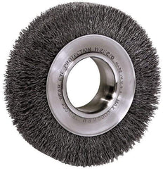 Baldor - 8" OD, 3/4" Arbor Hole, Crimped Wheel Brush - 3/4" Arbor Hole - Best Tool & Supply