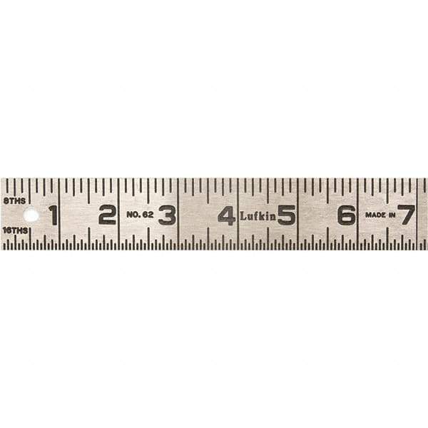 Lufkin - Steel Rules Length (Inch): 72 Graduation Style: Inch - Best Tool & Supply