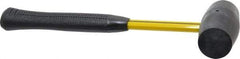 NUPLA - 1 Lb Head Rubber Mallet - 12-1/2" OAL, 12-1/4" Long Fiberglass Handle - Best Tool & Supply