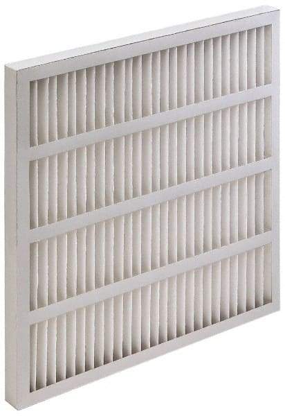 Value Collection - 24" Noml Height x 24" Noml Width x 3-3/4" Noml Depth, 35 to 45% Capture Efficiency, Wireless Pleated Air Filter - MERV 8, Synthetic, Beverage Board Frame, 625 Max FPM, 2,500 CFM, For Heating & Air Conditioning Units - Best Tool & Supply