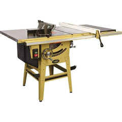 Jet - 10" Blade Diam, 5/8" Arbor Diam, 1 Phase Table Saw - 115/230 Volt, 3-1/8" Cutting Depth - Best Tool & Supply