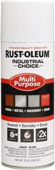 Rust-Oleum - White, Gloss, Enamel Spray Paint - 8 to 12 Sq Ft per Can, 16 oz Container, Use on Drums, Equipment & Color Coding, Furniture, Ladders, Lockers, Motors, Stenciling, Tools - Best Tool & Supply