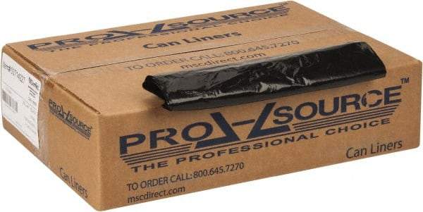 PRO-SOURCE - 1.35 mil Thick, Heavy-Duty Trash Bags - 33" Wide x 40" High, Black - Best Tool & Supply