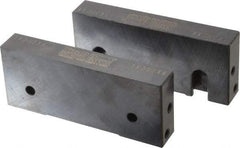 Snap Jaws - 6" Wide x 2-1/2" High x 1" Thick, Flat/No Step Vise Jaw - Soft, Steel, Fixed Jaw, Compatible with 6" Vises - Best Tool & Supply