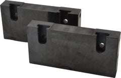 Snap Jaws - 6" Wide x 3" High x 1" Thick, Flat/No Step Vise Jaw - Soft, Steel, Fixed Jaw, Compatible with 6" Vises - Best Tool & Supply