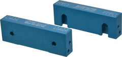 Snap Jaws - 6" Wide x 2" High x 1" Thick, Flat/No Step Vise Jaw - Soft, Aluminum, Fixed Jaw, Compatible with 6" Vises - Best Tool & Supply