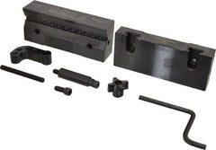 Snap Jaws - 6" Wide x 3-1/8" High x 1" Thick, V-Groove Vise Jaw - Steel, Fixed Jaw, Compatible with 6" Vises - Best Tool & Supply