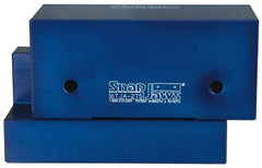 Snap Jaws - 6" Wide x 2-3/4" High x 2-3/4" Thick, Step Vise Jaw - Aluminum, Fixed Jaw, Compatible with 6" Vises - Best Tool & Supply