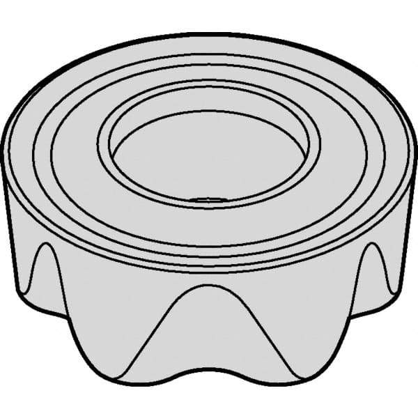 Kennametal - RCGT2006M0 Grade KC725M Carbide Milling Insert - TiN/TiCN/TiN Finish, 1/4" Thick, 20mm Inscribed Circle - Best Tool & Supply