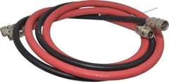 DeVilbiss - Paint Sprayer Hose with Fittings - 6 Ft. Air and Fluid Hose with Fittings (2 Hose Set), Compatible with Pressure Tank and Spray Guns - Best Tool & Supply