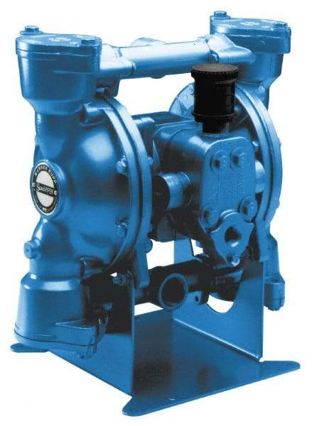 SandPIPER - 1" NPT, Metallic, Air Operated Diaphragm Pump - Santoprene Diaphragm, Stainless Steel Housing - Best Tool & Supply